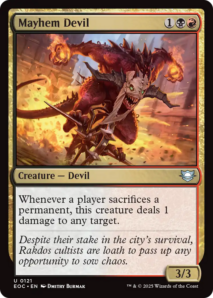Mayhem Devil [Edge of Eternities Commander] | Dragon's Lair Comics and Fantasy Houston TX