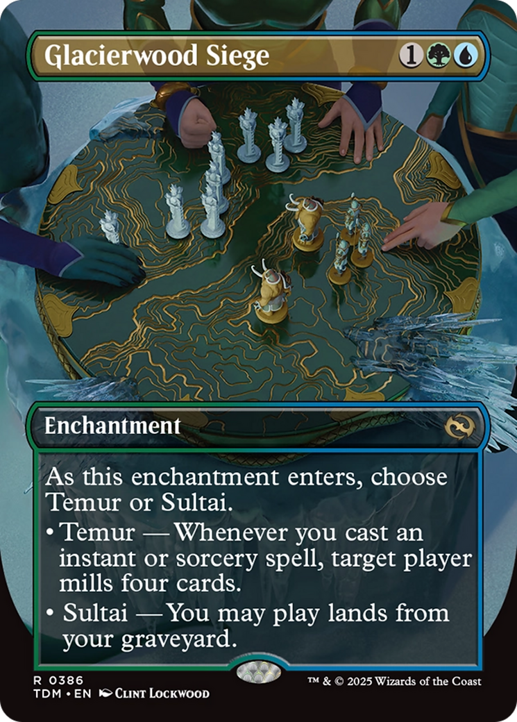 Glacierwood Siege (Borderless) [Tarkir: Dragonstorm] | Dragon's Lair Comics and Fantasy Houston TX