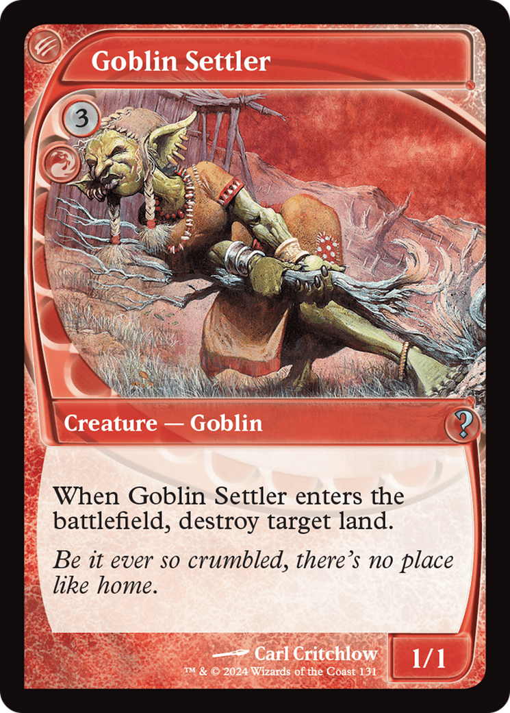 Goblin Settler (Future Sight) [Mystery Booster 2] | Dragon's Lair Comics and Fantasy Houston TX
