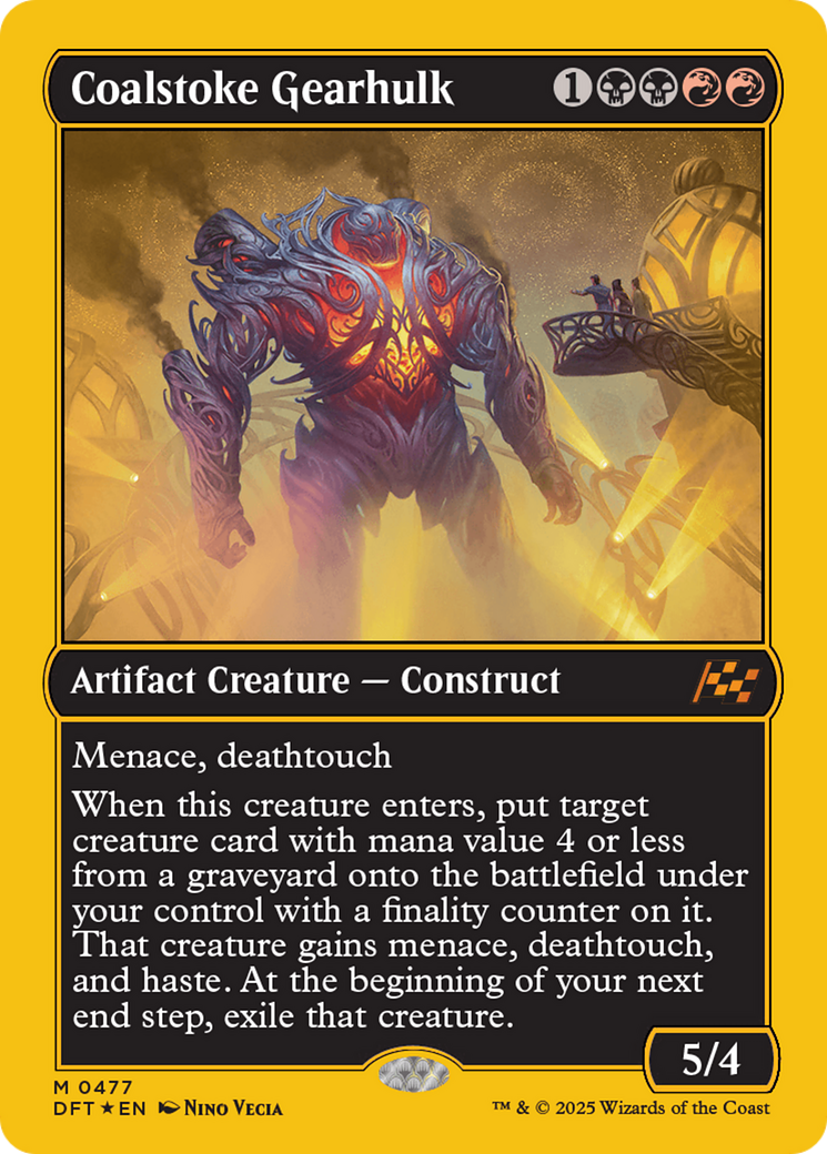 Coalstoke Gearhulk (First-Place Foil) [Aetherdrift] | Dragon's Lair Comics and Fantasy Houston TX