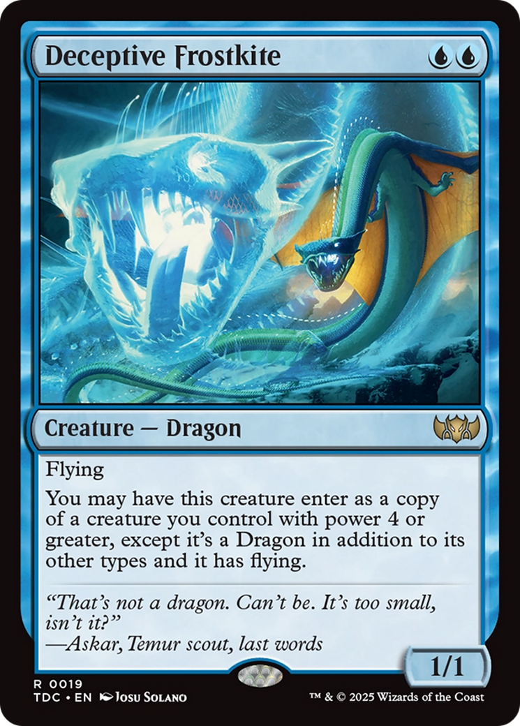 Deceptive Frostkite [Tarkir: Dragonstorm Commander] | Dragon's Lair Comics and Fantasy Houston TX