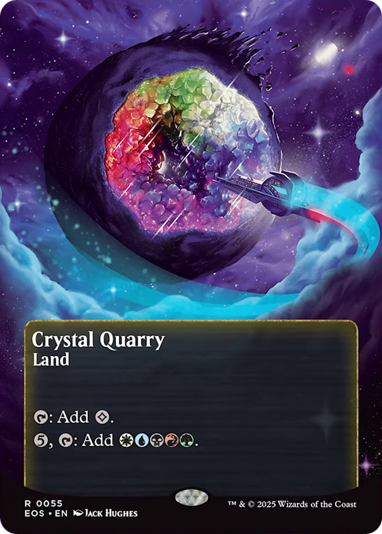 Crystal Quarry (0055) (Borderless) [Edge of Eternities: Stellar Sights] | Dragon's Lair Comics and Fantasy Houston TX