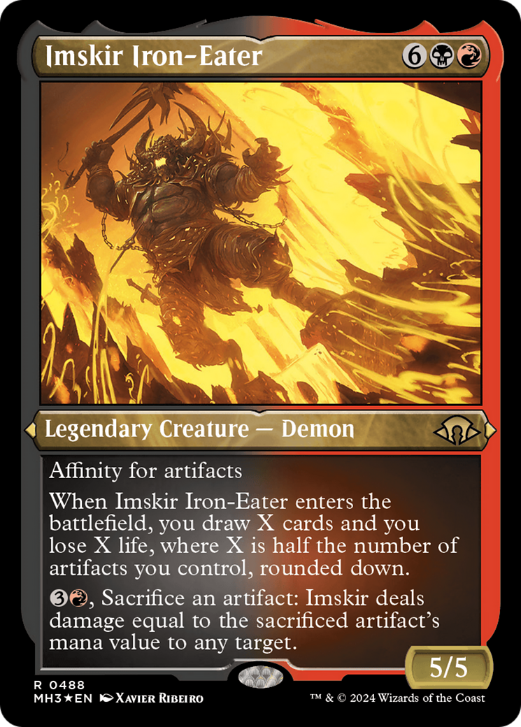 Imskir Iron-Eater (Foil Etched) [Modern Horizons 3] | Dragon's Lair Comics and Fantasy Houston TX