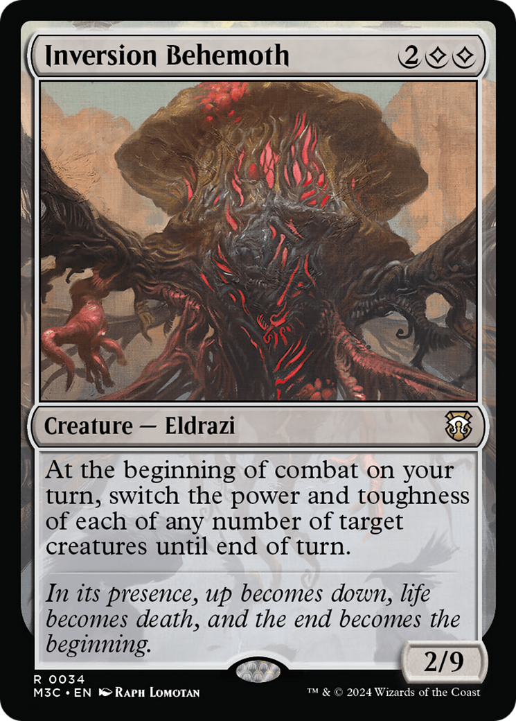 Inversion Behemoth [Modern Horizons 3 Commander] | Dragon's Lair Comics and Fantasy Houston TX