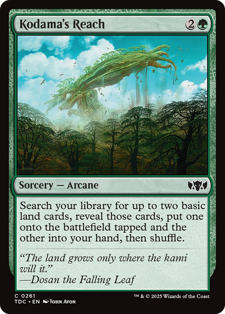 Kodama's Reach [Tarkir: Dragonstorm Commander] | Dragon's Lair Comics and Fantasy Houston TX