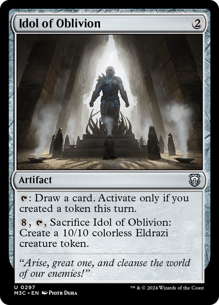 Idol of Oblivion (Ripple Foil) [Modern Horizons 3 Commander] | Dragon's Lair Comics and Fantasy Houston TX