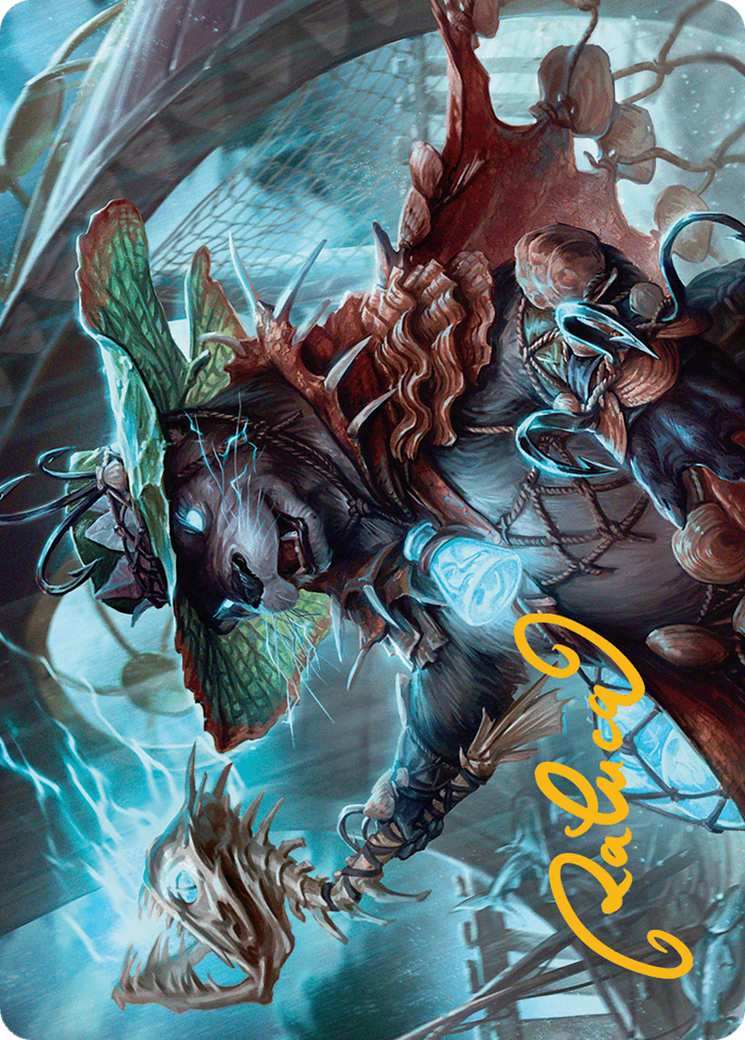 Tempest Angler Art Card (Gold-Stamped Signature) [Bloomburrow Art Series] | Dragon's Lair Comics and Fantasy Houston TX