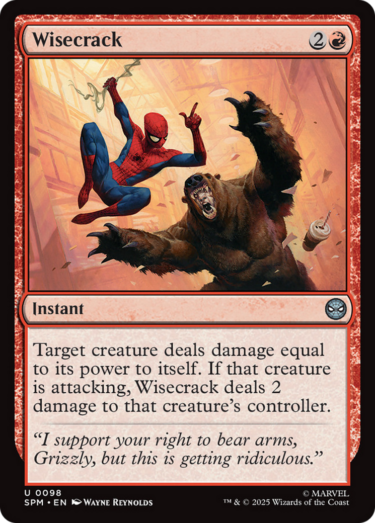 Wisecrack [Marvel's Spider-Man] | Dragon's Lair Comics and Fantasy Houston TX