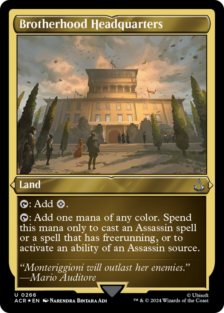Brotherhood Headquarters (Foil Etched) [Assassin's Creed] | Dragon's Lair Comics and Fantasy Houston TX