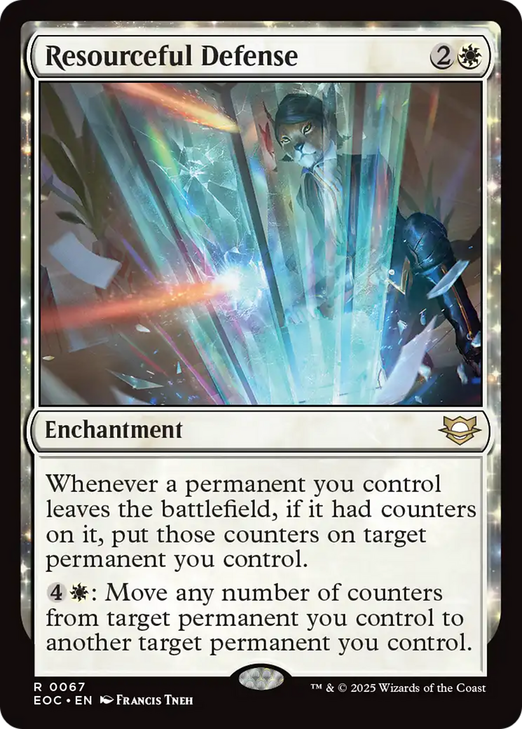 Resourceful Defense [Edge of Eternities Commander] | Dragon's Lair Comics and Fantasy Houston TX