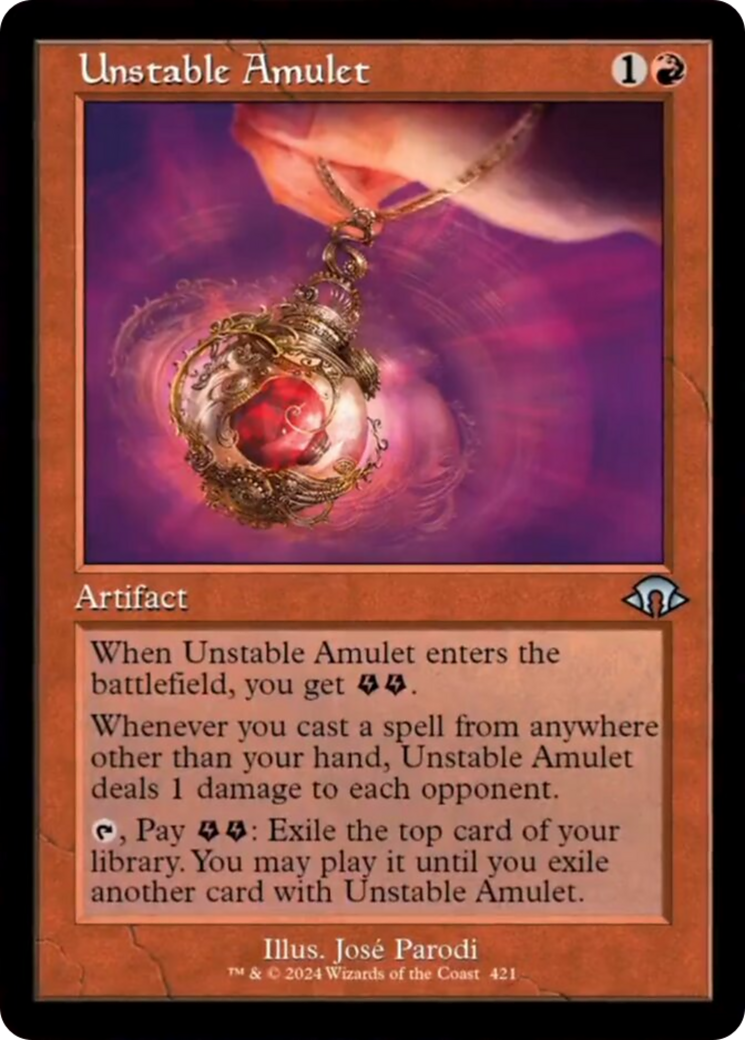 Unstable Amulet (Retro) [Modern Horizons 3] | Dragon's Lair Comics and Fantasy Houston TX