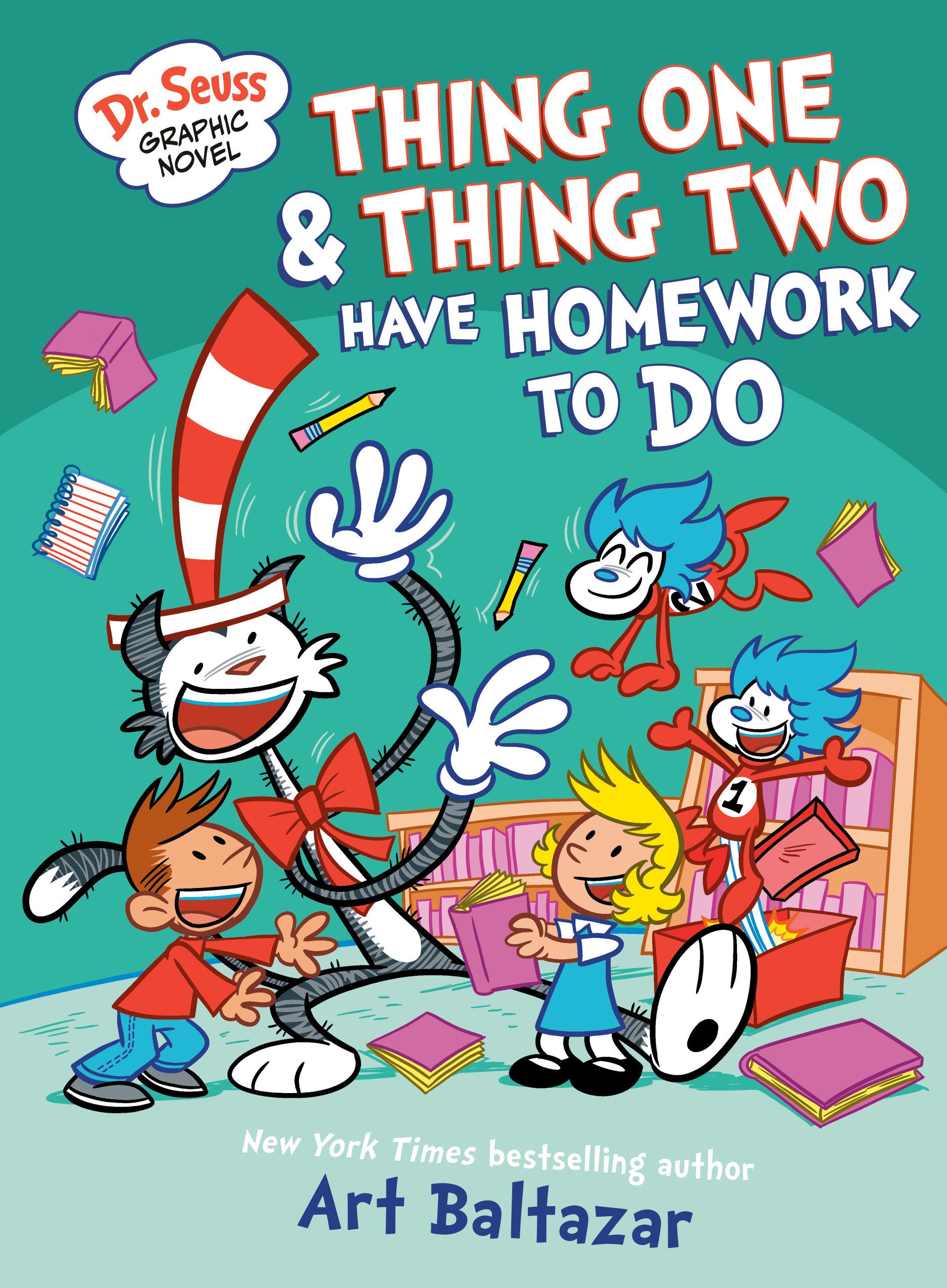 Dr. Seuss Graphic Novel: Thing One And Thing Two Have Homework To Do | Dragon's Lair Comics and Fantasy Houston TX