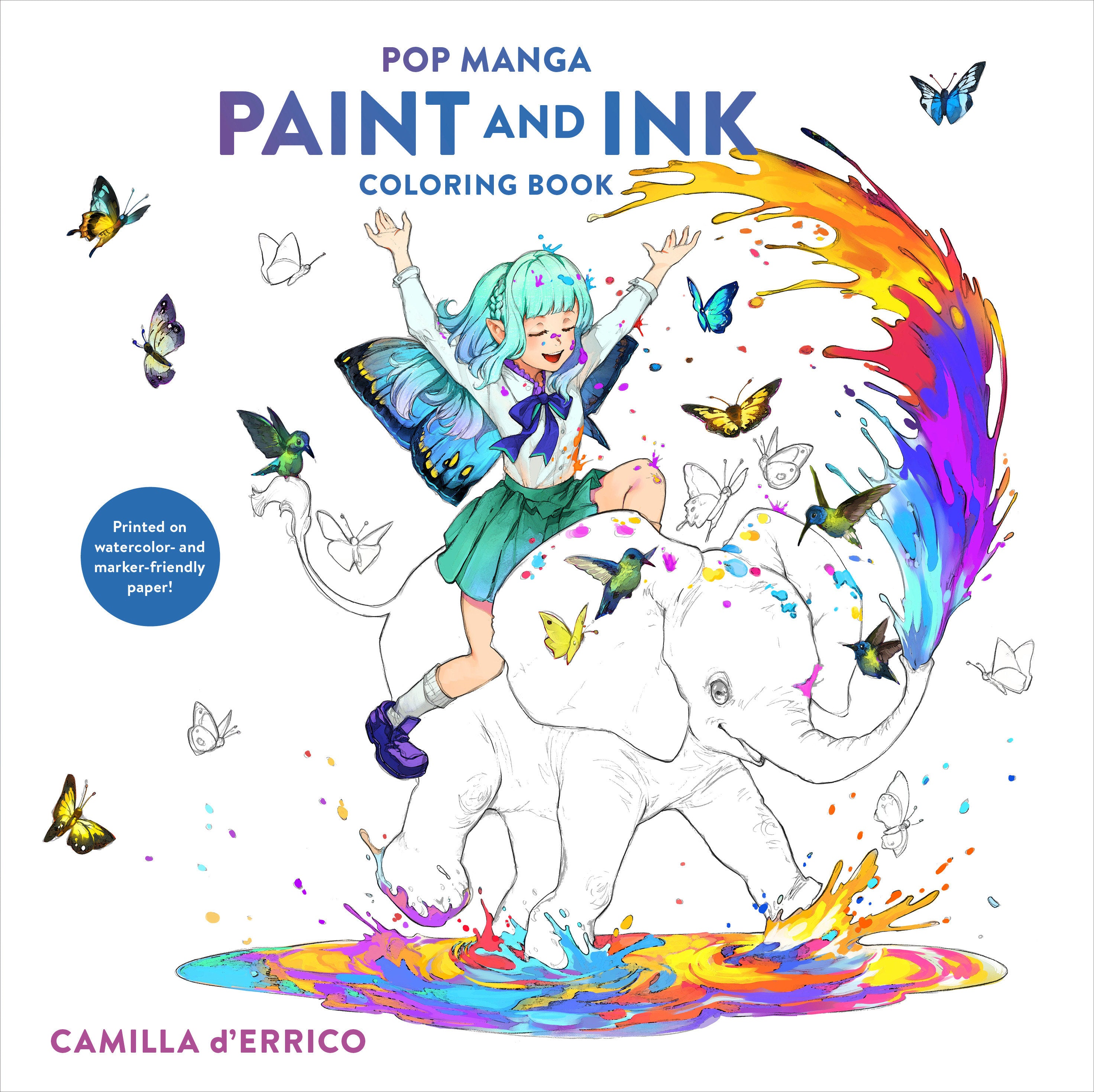 Pop Manga Paint And Ink Coloring Book | Odin's Place