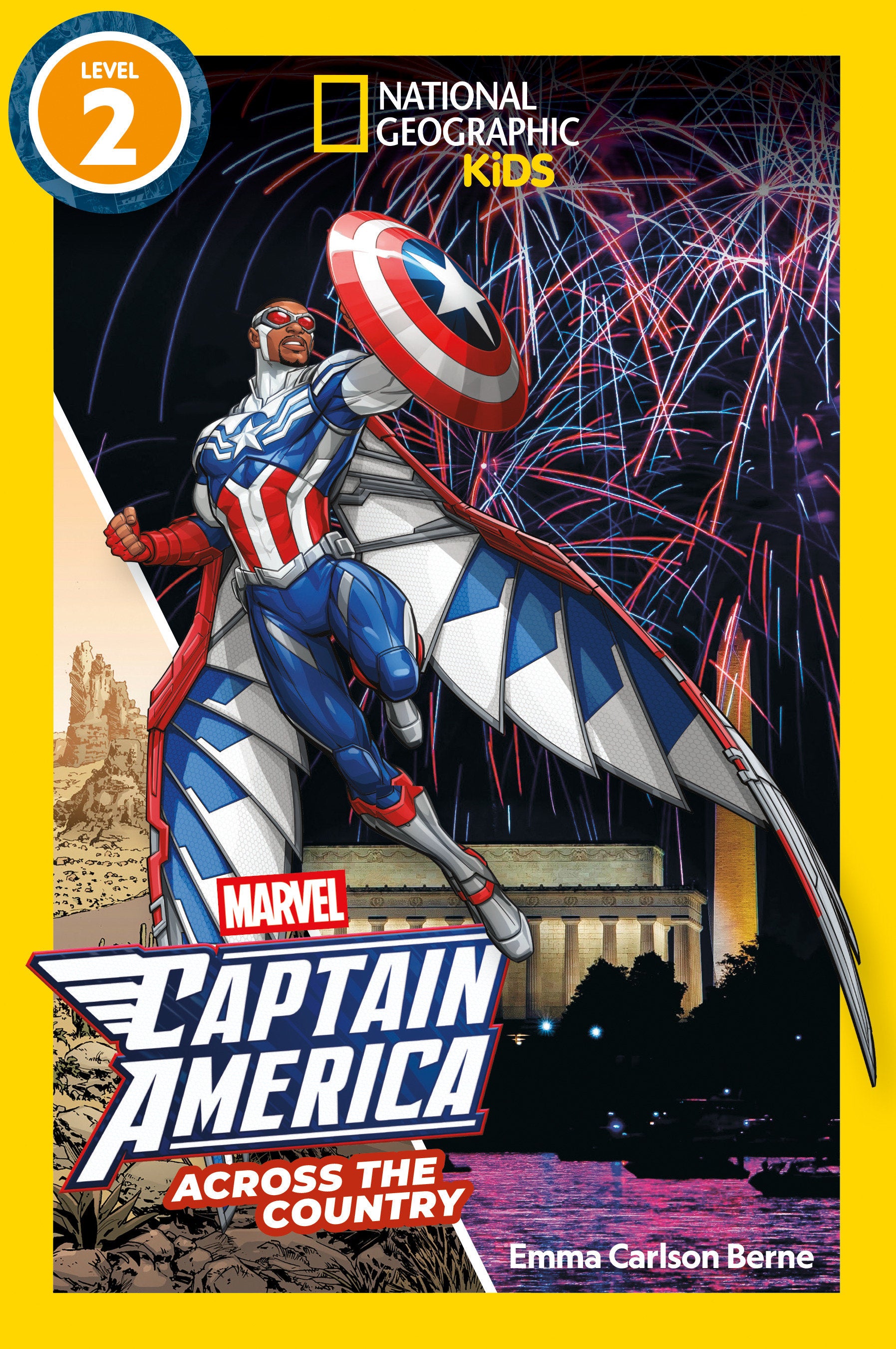 Marvel's Captain America Across The Country (National Geographic Kids Readers, Level 2) | Odin's Place