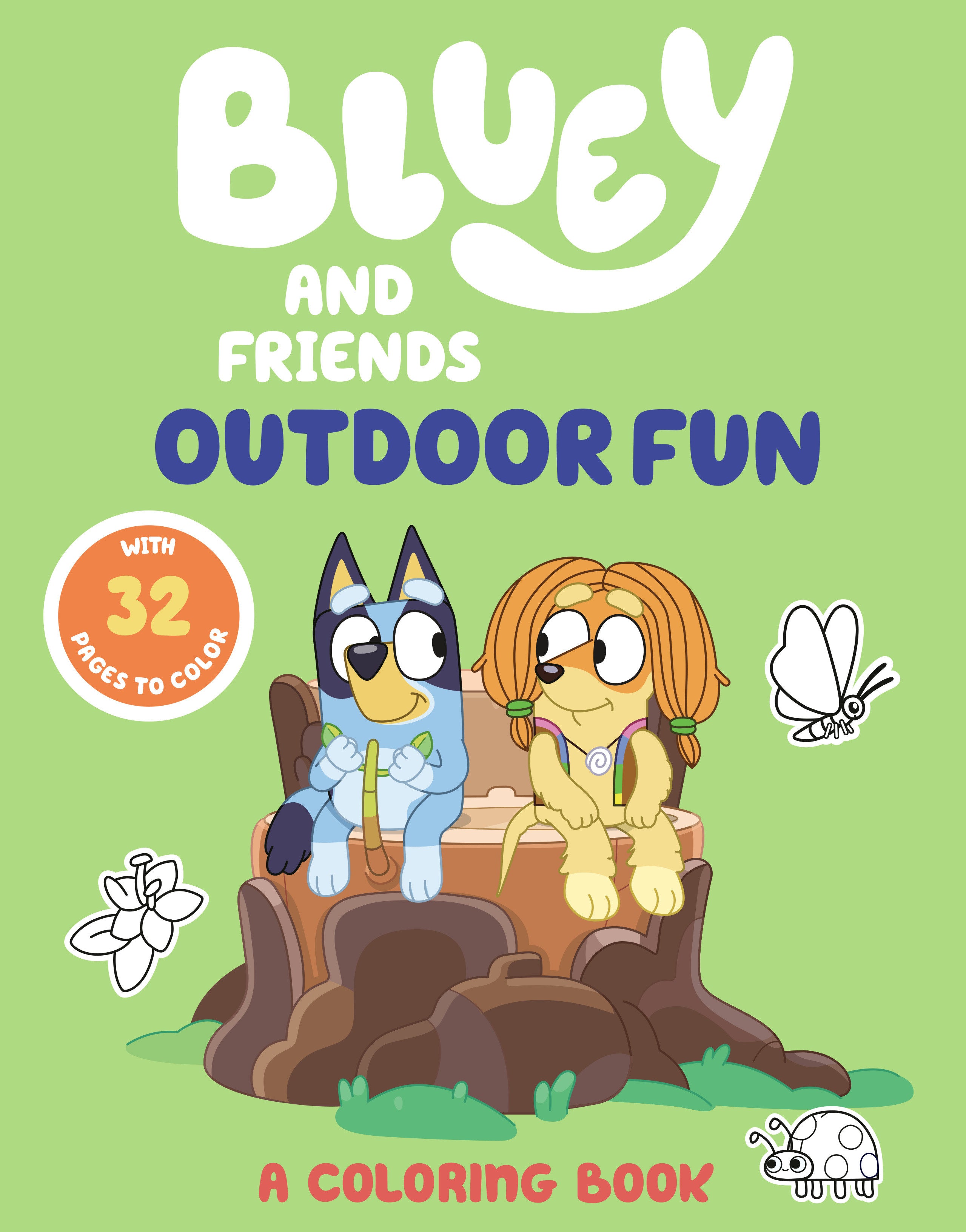 Bluey And Friends: Outdoor Fun: A Coloring Book | Odin's Place