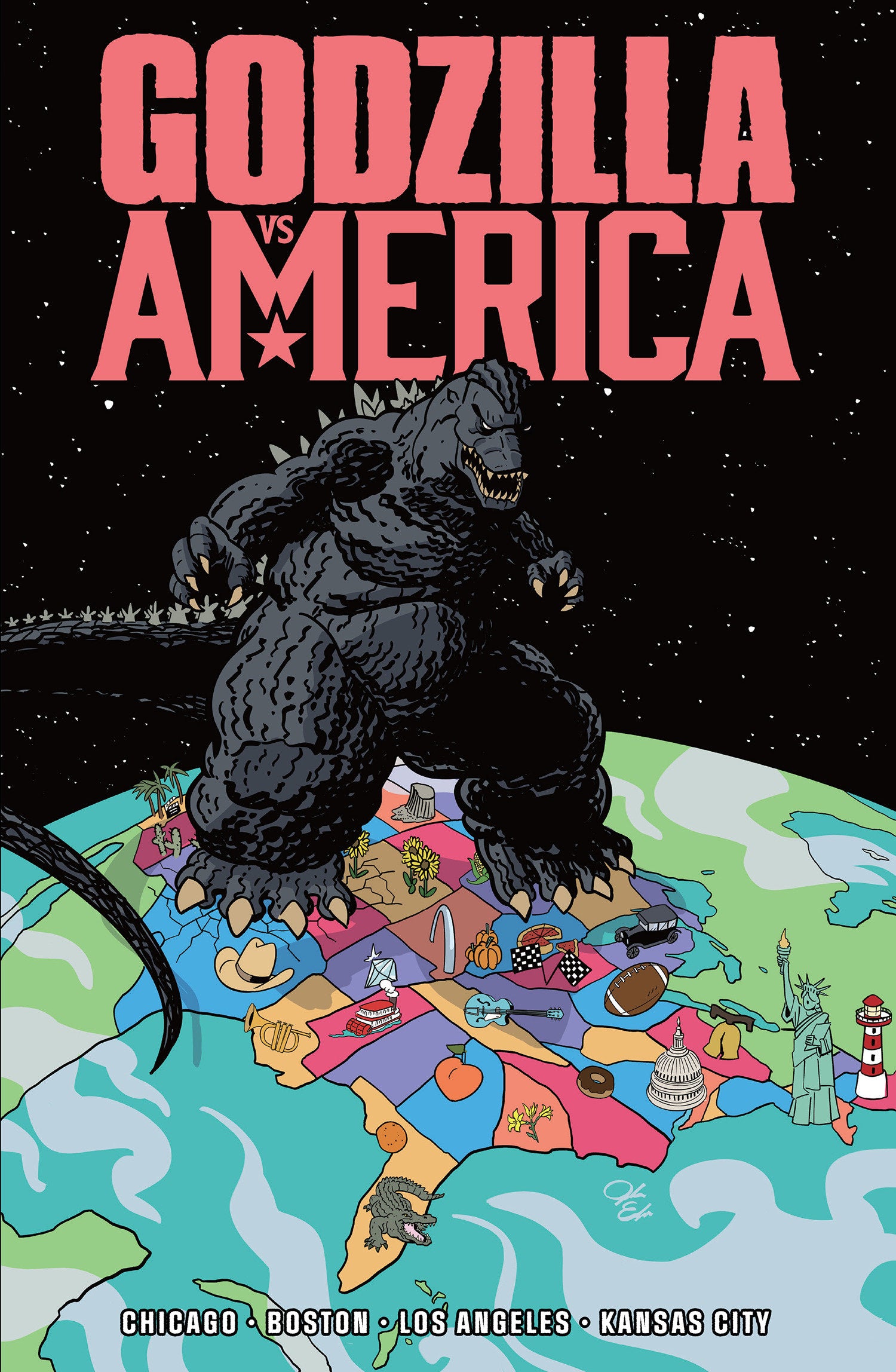 Godzilla vs. America: Boston, Chicago, Kansas City, Los Angeles | Odin's Place
