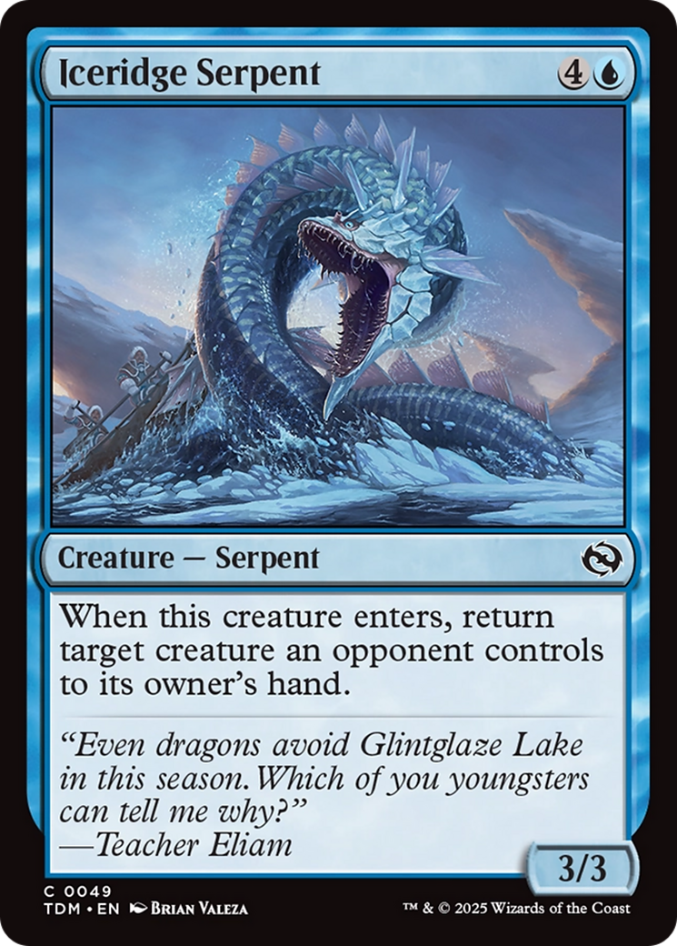 Iceridge Serpent [Tarkir: Dragonstorm] | Dragon's Lair Comics and Fantasy Houston TX