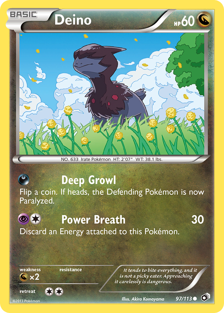 Deino (97/113) (League Promo 4th Place) [Black & White: Legendary Treasures] | Odin's Place