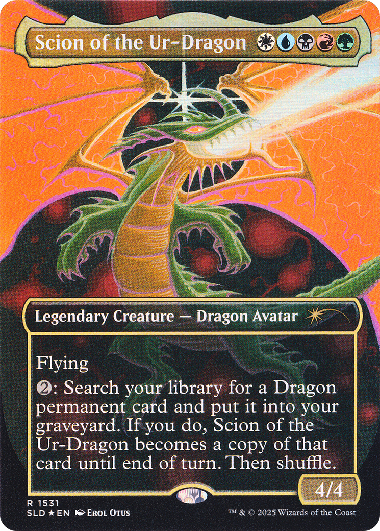 Scion of the Ur-Dragon (Rainbow Foil) [Secret Lair Drop Series] | Dragon's Lair Comics and Fantasy Houston TX