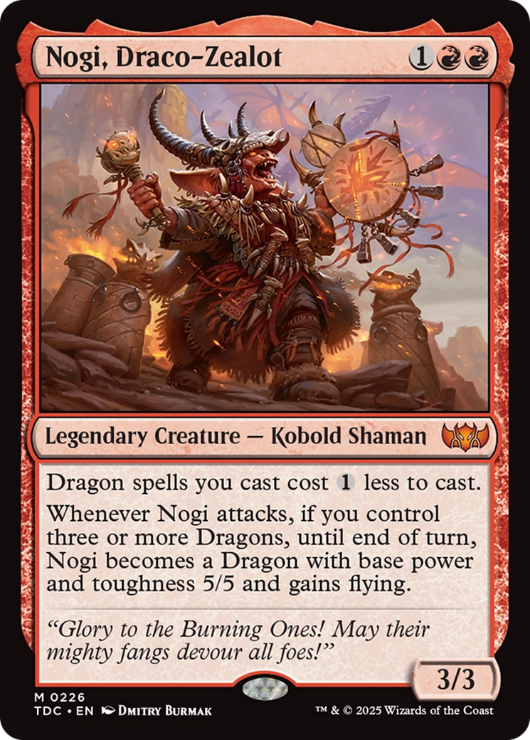 Nogi, Draco-Zealot [Tarkir: Dragonstorm Commander] | Dragon's Lair Comics and Fantasy Houston TX