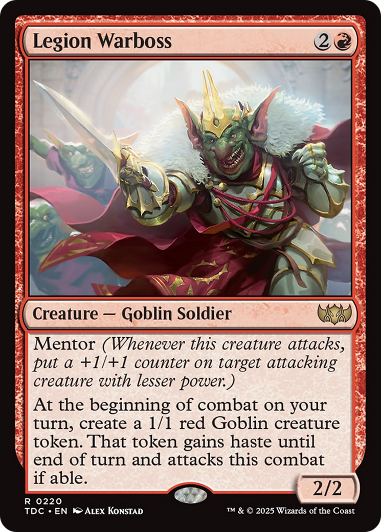 Legion Warboss [Tarkir: Dragonstorm Commander] | Dragon's Lair Comics and Fantasy Houston TX