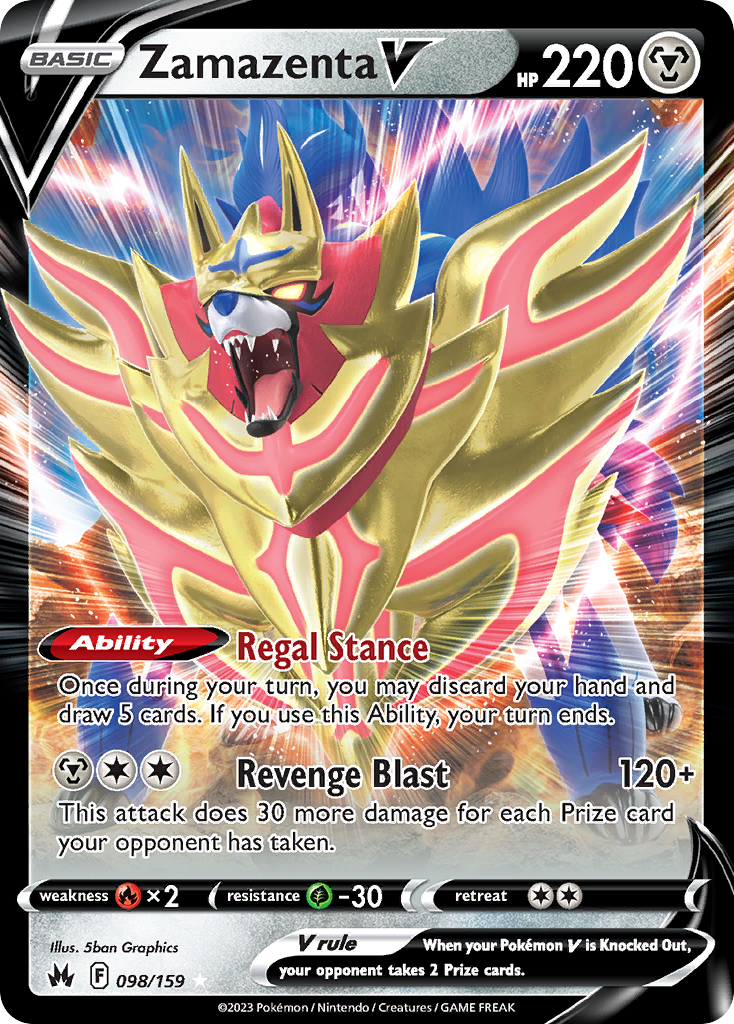 Zamazenta V (105/172) [Prize Pack Series Two] | Odin's Place