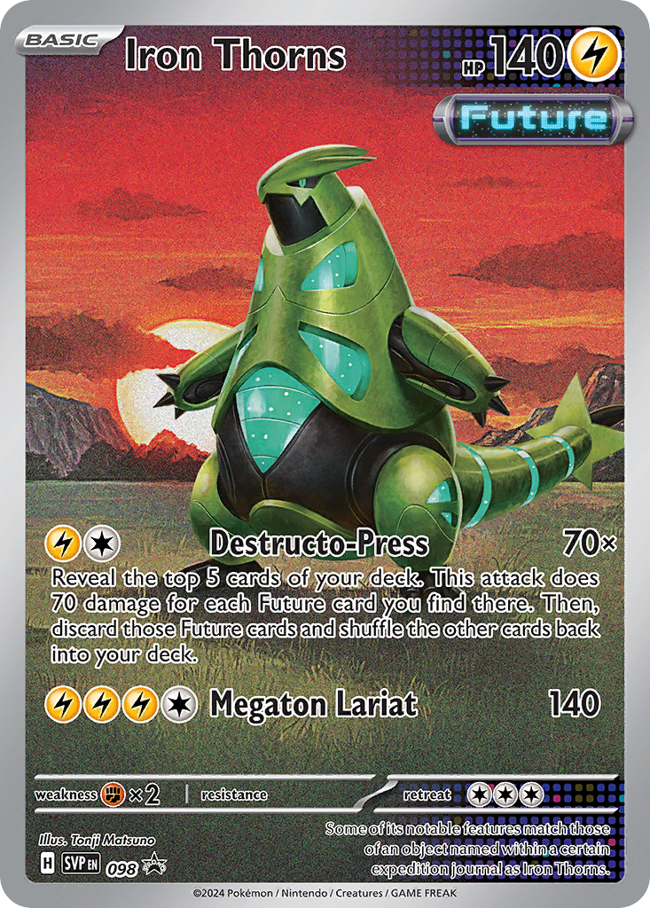 Iron Thorns (098) (Pokemon Center Exclusive) [Scarlet & Violet: Black Star Promos] | Odin's Place