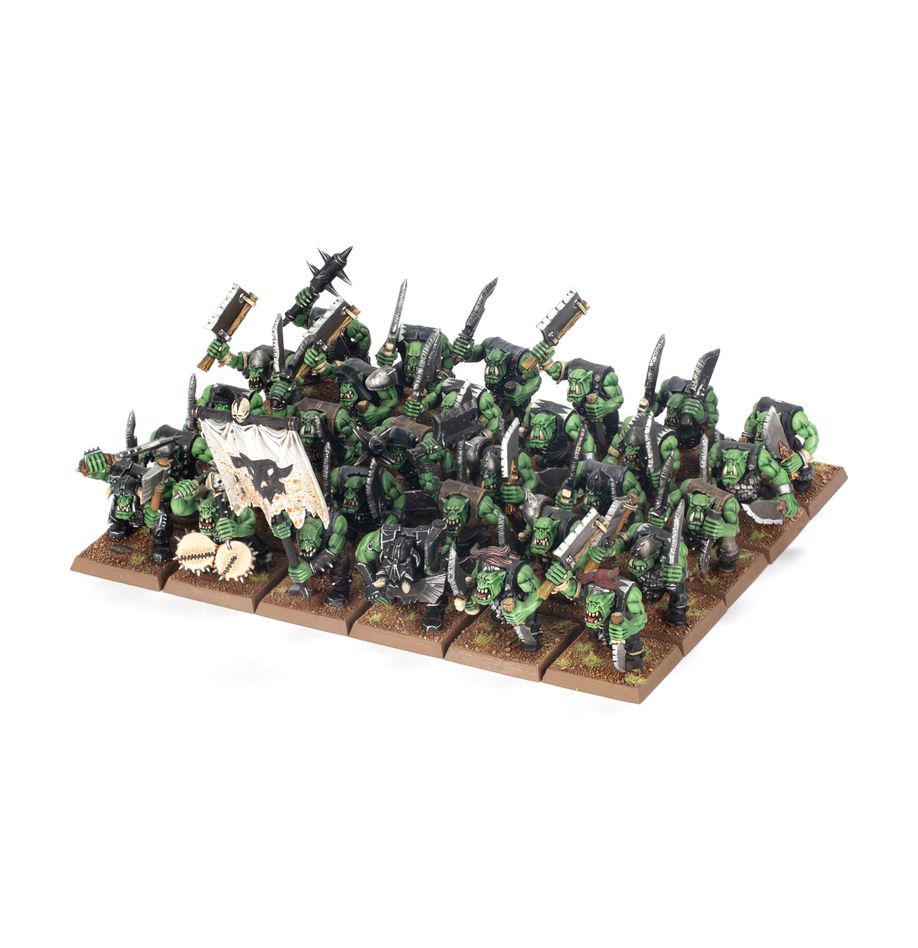 Warhammer Old World: Orc and Goblin Tribes Black Orc Mob | Dragon's Lair Comics and Fantasy Houston TX