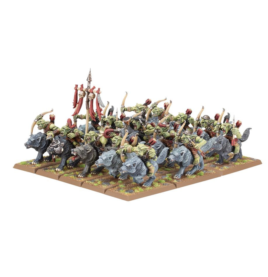 Warhammer Old World: Orc and Goblin Tribes Goblin Wolf Rider Mob | Dragon's Lair Comics and Fantasy Houston TX