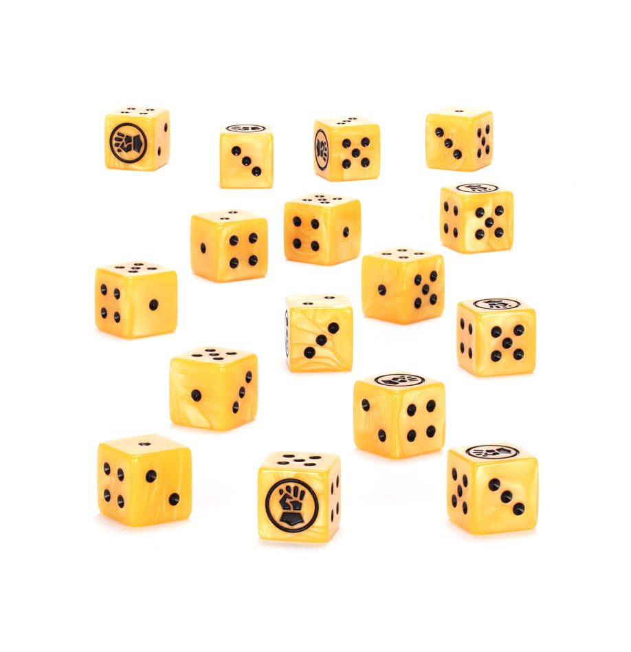 Warhammer 40k: Imperial Fists Dice | Dragon's Lair Comics and Fantasy Houston TX