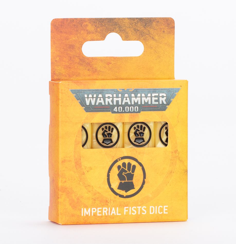 Warhammer 40k: Imperial Fists Dice | Dragon's Lair Comics and Fantasy Houston TX