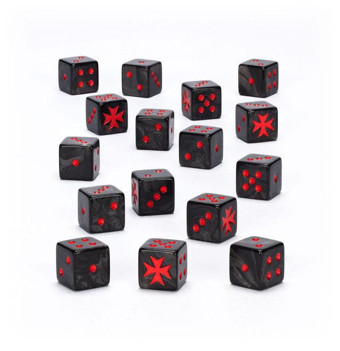 Warhammer 40k: Black Templar Dice Set | Dragon's Lair Comics and Fantasy Houston TX