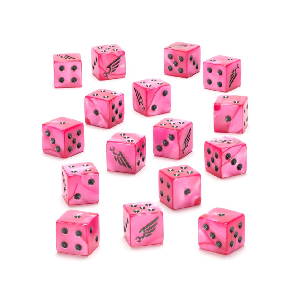 Warhammer 40k: Emporers Children Dice Set | Dragon's Lair Comics and Fantasy Houston TX