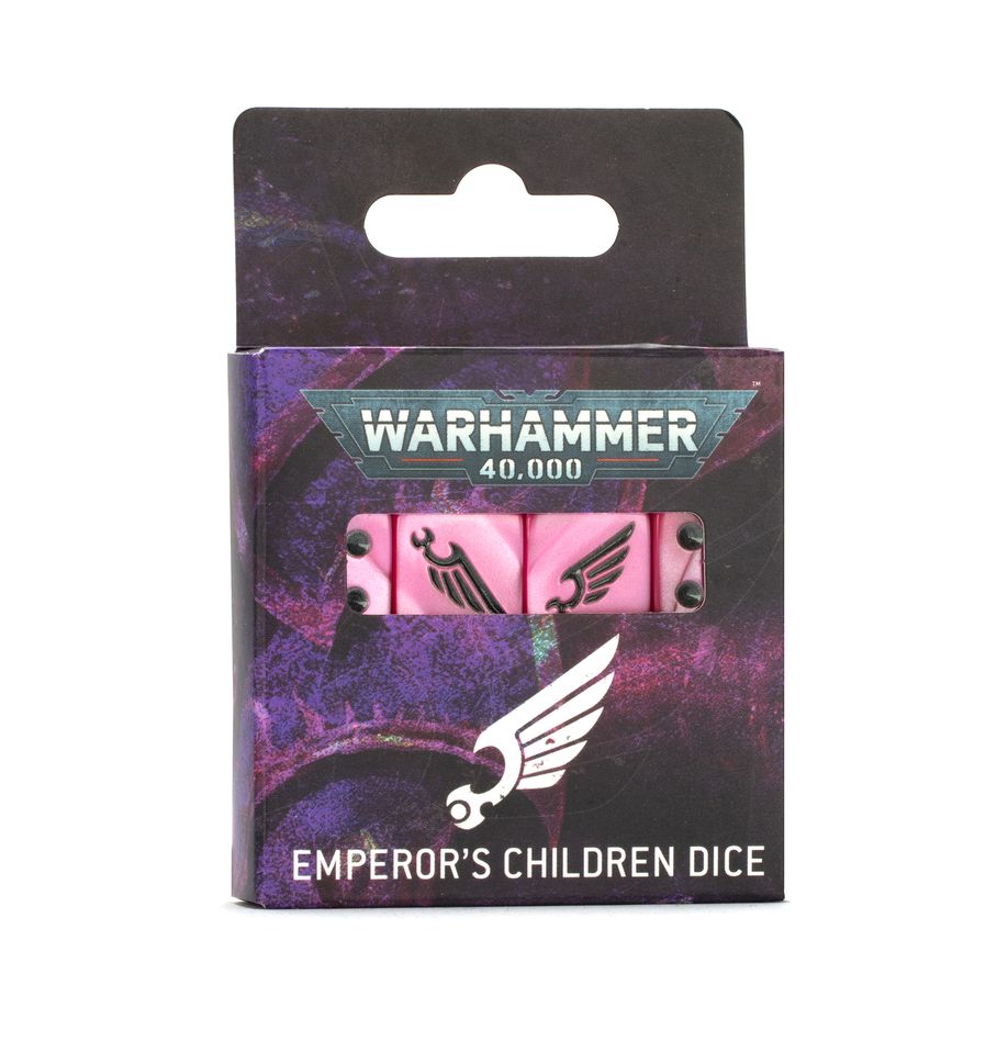 Warhammer 40k: Emporers Children Dice Set | Dragon's Lair Comics and Fantasy Houston TX