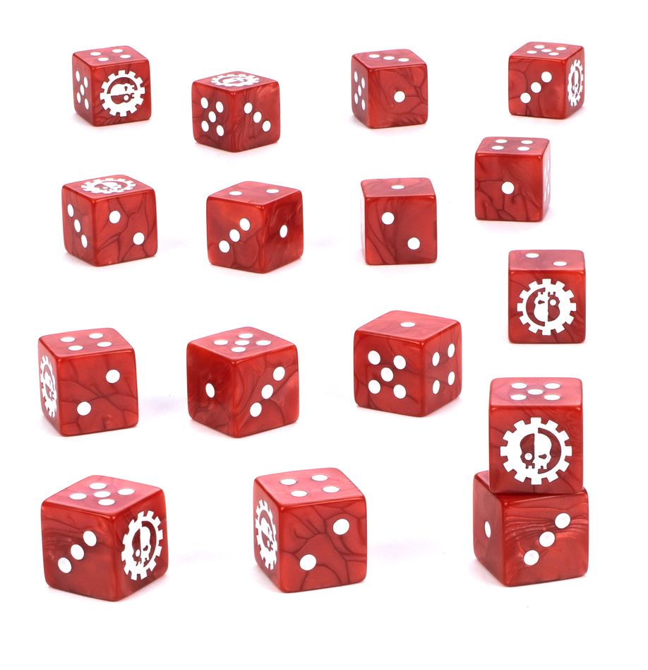 Warhammer 40k: ADEPTUS MECHANICUS DICE SET | Dragon's Lair Comics and Fantasy Houston TX