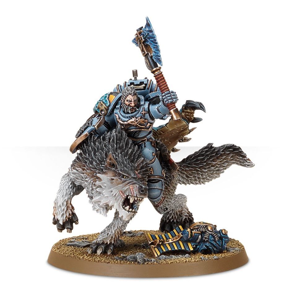 Warhammer 40k: Space Wolves Wolf Lord on Thunderwolf | Dragon's Lair Comics and Fantasy Houston TX