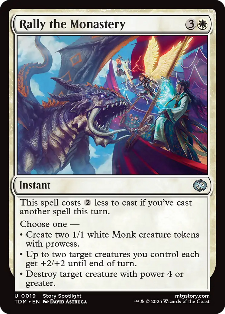 Rally the Monastery [Tarkir: Dragonstorm] | Dragon's Lair Comics and Fantasy Houston TX