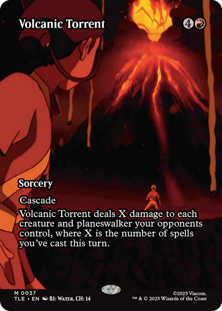 Volcanic Torrent (Borderless) [Avatar: The Last Airbender: Eternal-Legal] | Dragon's Lair Comics and Fantasy Houston TX