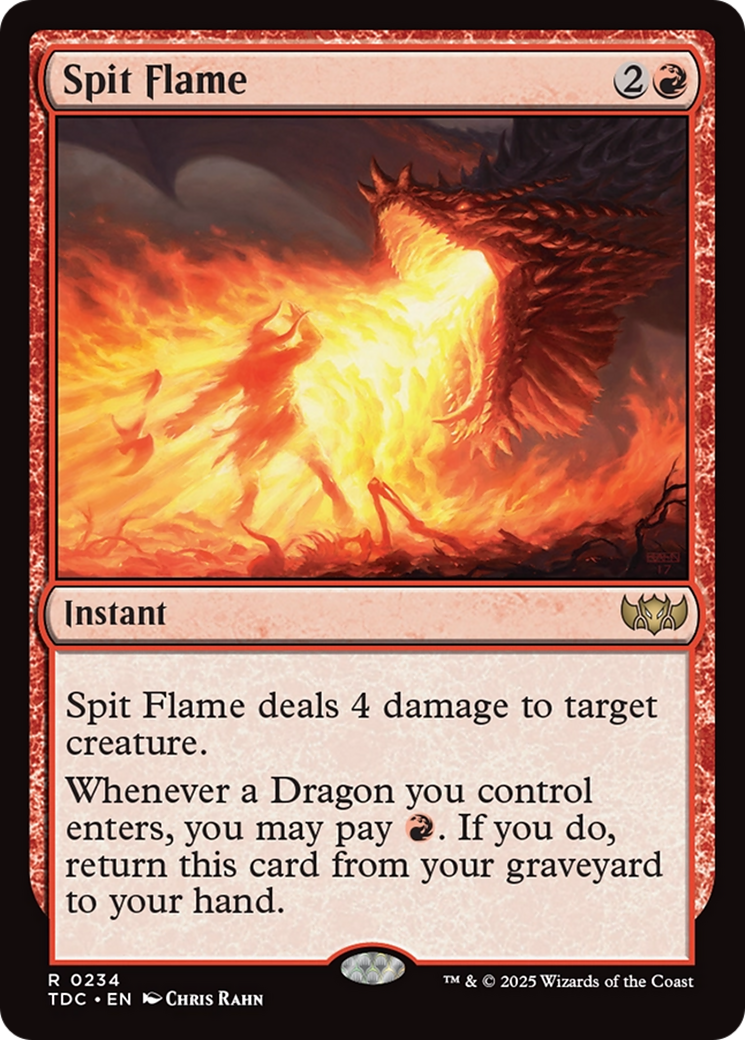 Spit Flame [Tarkir: Dragonstorm Commander] | Dragon's Lair Comics and Fantasy Houston TX