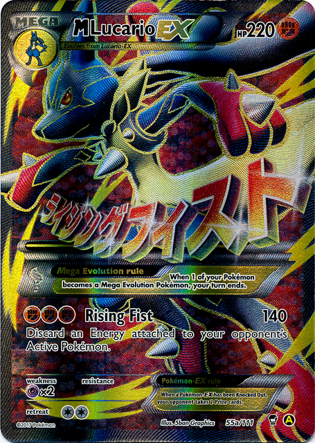 M Lucario EX (55a/111) (Alternate Art Promo) [XY: Furious Fists] | Dragon's Lair Comics and Fantasy Houston TX