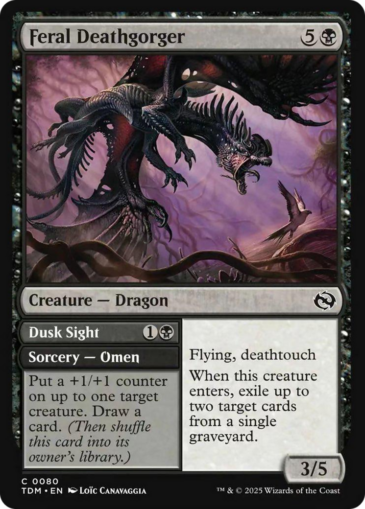 Feral Deathgorger (Showcase) [Tarkir: Dragonstorm] | Dragon's Lair Comics and Fantasy Houston TX