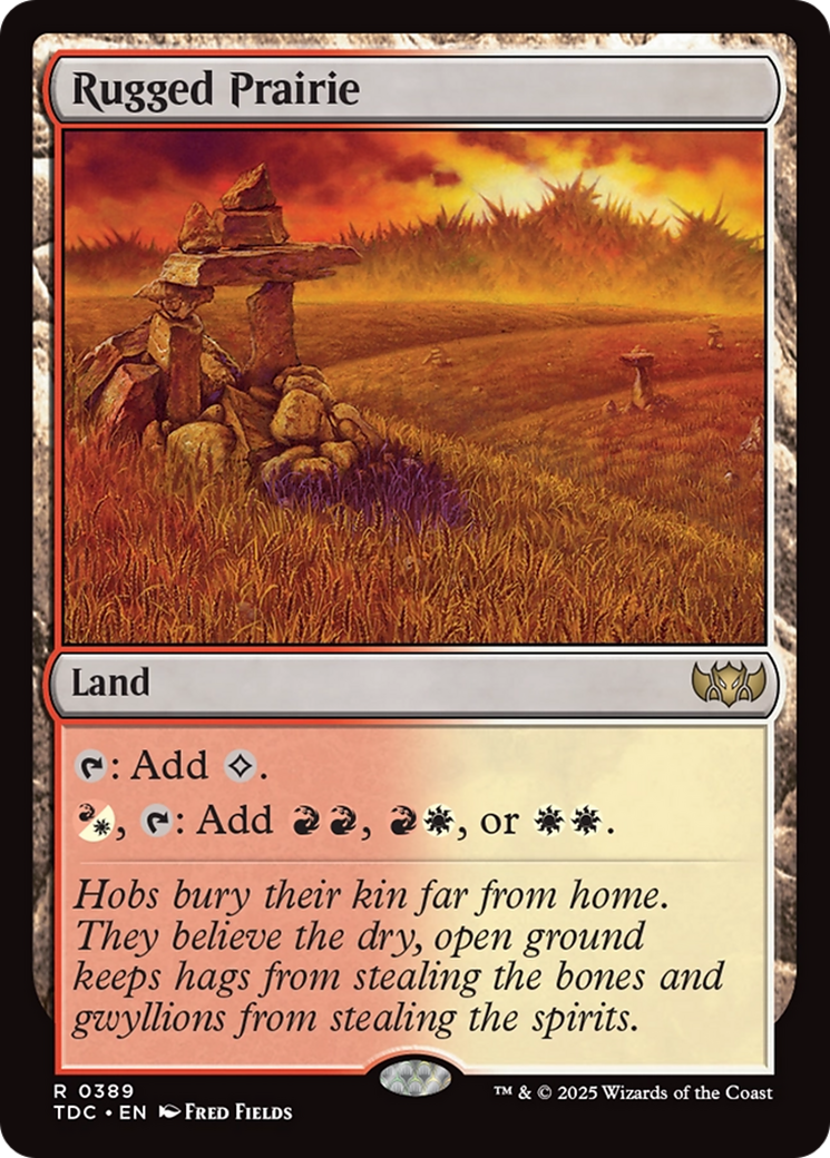 Rugged Prairie [Tarkir: Dragonstorm Commander] | Dragon's Lair Comics and Fantasy Houston TX