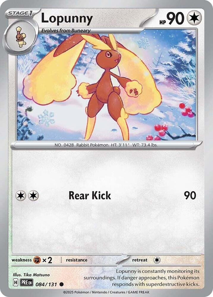 Lopunny (084/131) [Scarlet & Violet: Prismatic Evolutions] | Dragon's Lair Comics and Fantasy Houston TX