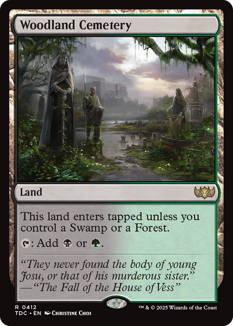 Woodland Cemetery [Tarkir: Dragonstorm Commander] | Dragon's Lair Comics and Fantasy Houston TX