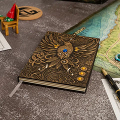 QMDirect 3D Faux-Leather Notebook / Journal - Gold Phoenix | Dragon's Lair Comics and Fantasy Houston TX