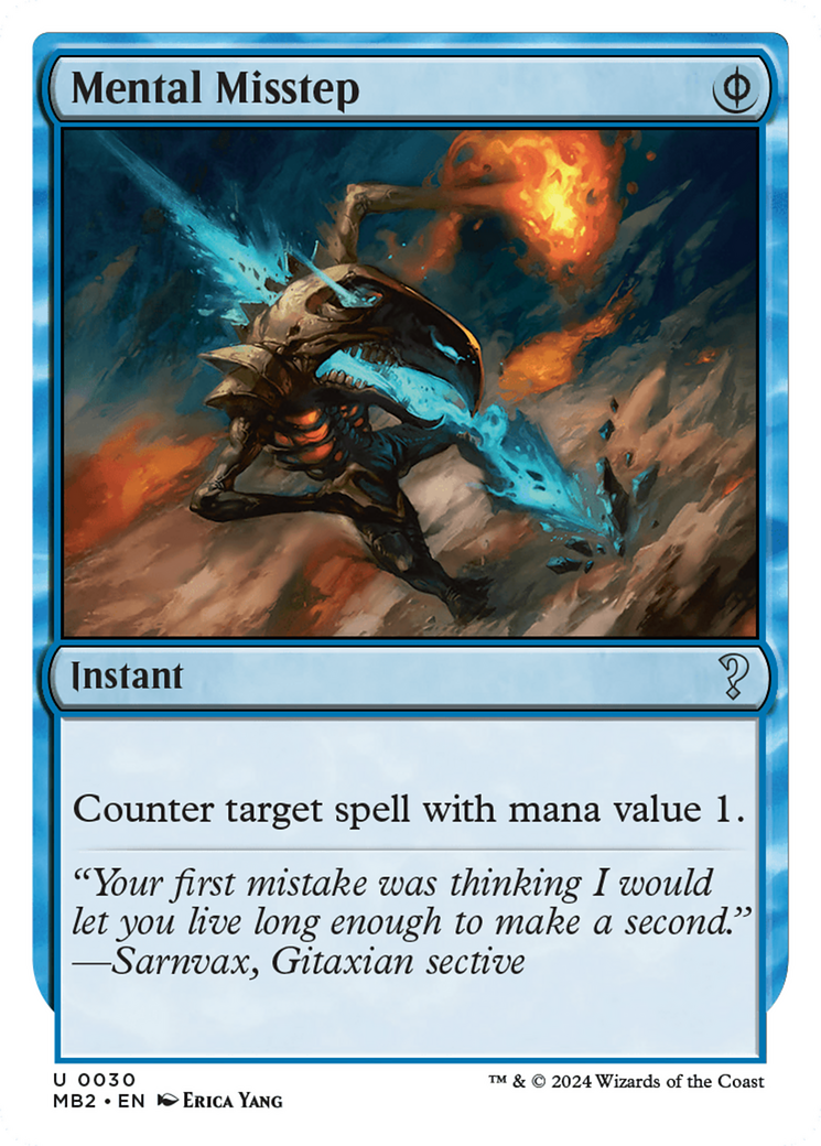 Mental Misstep (White Border) [Mystery Booster 2] | Dragon's Lair Comics and Fantasy Houston TX
