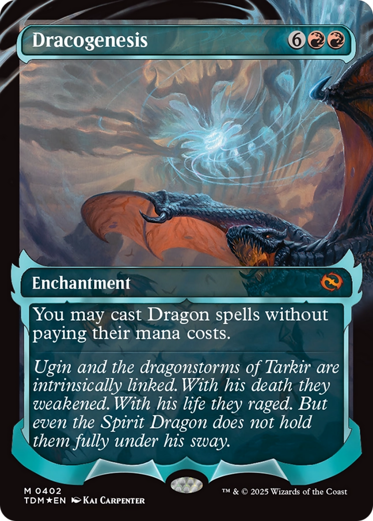 Dracogenesis (0402) (Showcase) [Tarkir: Dragonstorm] | Dragon's Lair Comics and Fantasy Houston TX