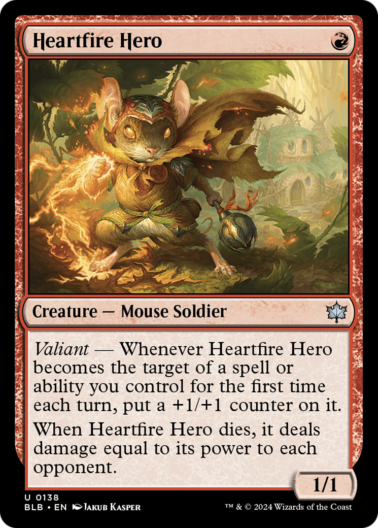 Heartfire Hero [Bloomburrow] | Dragon's Lair Comics and Fantasy Houston TX
