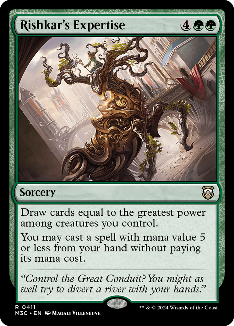 Rishkar's Expertise (Ripple Foil) [Modern Horizons 3 Commander] | Dragon's Lair Comics and Fantasy Houston TX