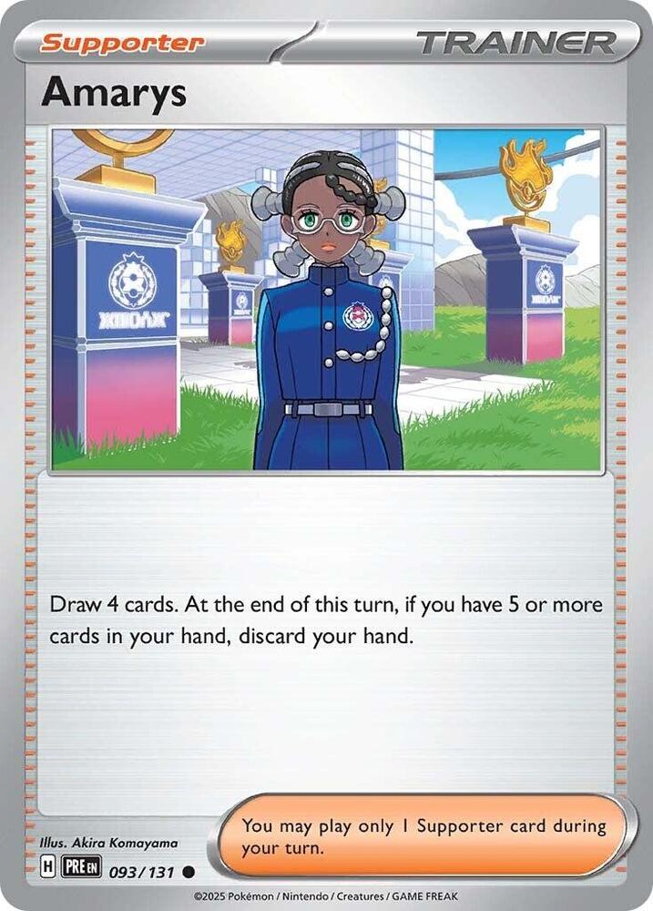 Amarys (093/131) [Scarlet & Violet: Prismatic Evolutions] | Dragon's Lair Comics and Fantasy Houston TX